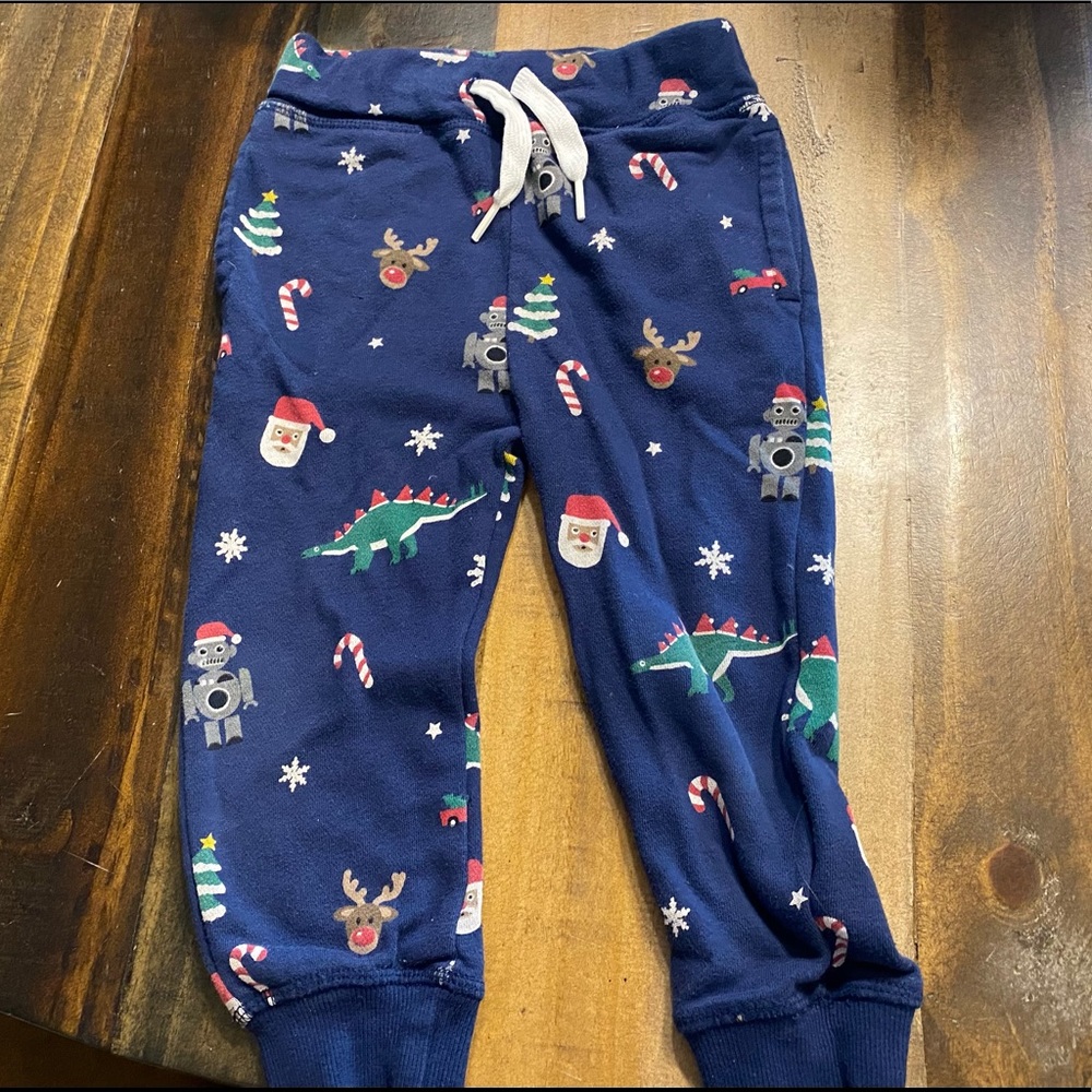 Unisex Christmas Toddler Navy Sweatpants
